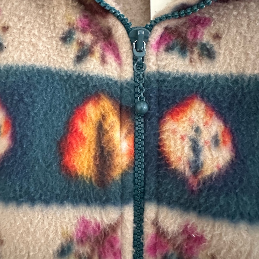 Alfred Dunner Multicolor Leaf Pattern Fleece Jack… - image 4